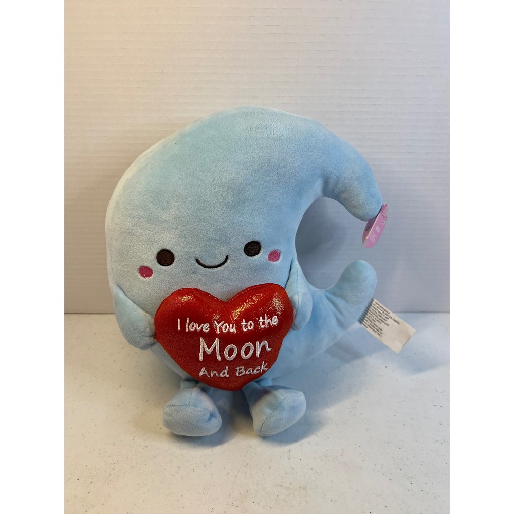 Walgreens Play Right Blue Moon Plush I Love You To The Moon And Back Heart 11"